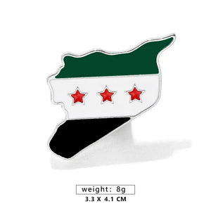 Syria Flag Brooch Syrian