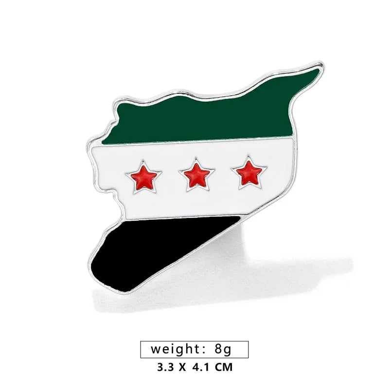 Syria Flag Brooch Syrian