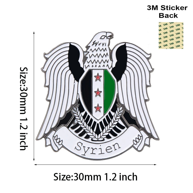 Syria Mobile Phone Sticker Badge Metal