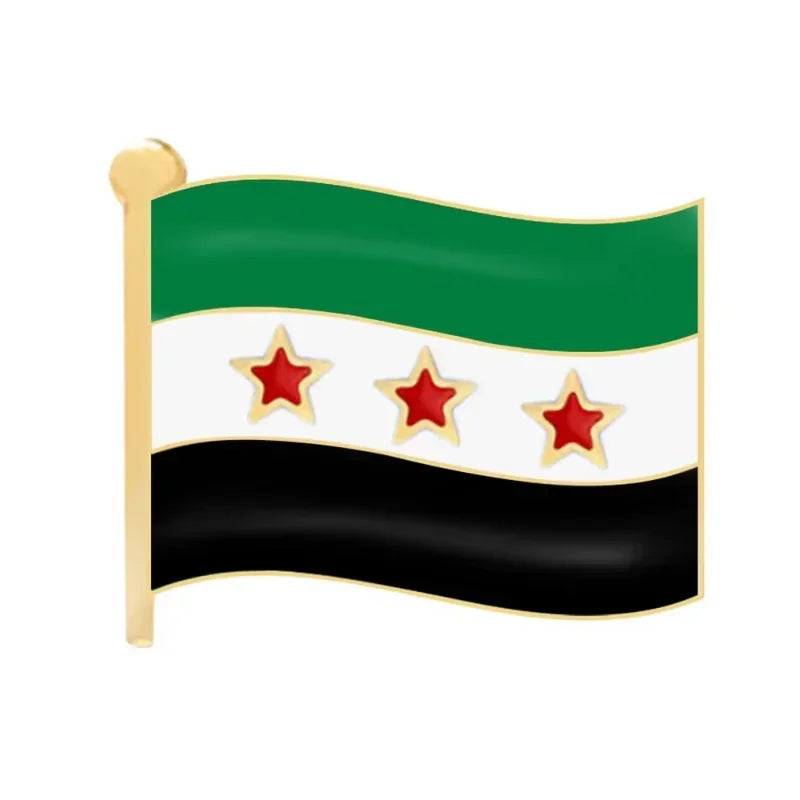 Syria Flag Brooch Syrian