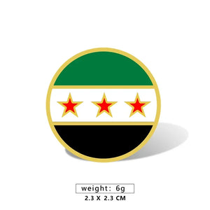 Syria Flag Brooch Syrian