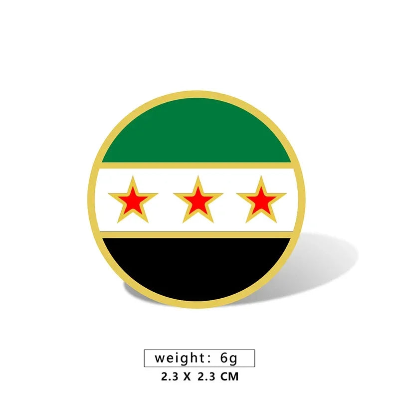 Syria Flag Brooch Syrian