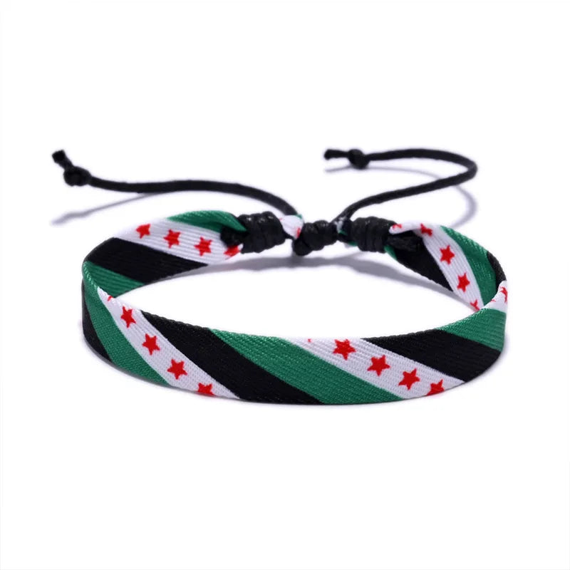 Syria Flag Handmade Braclet Striped