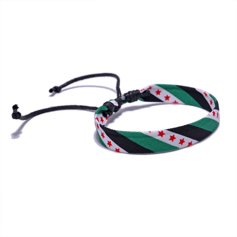 Syria Flag Handmade Braclet Striped