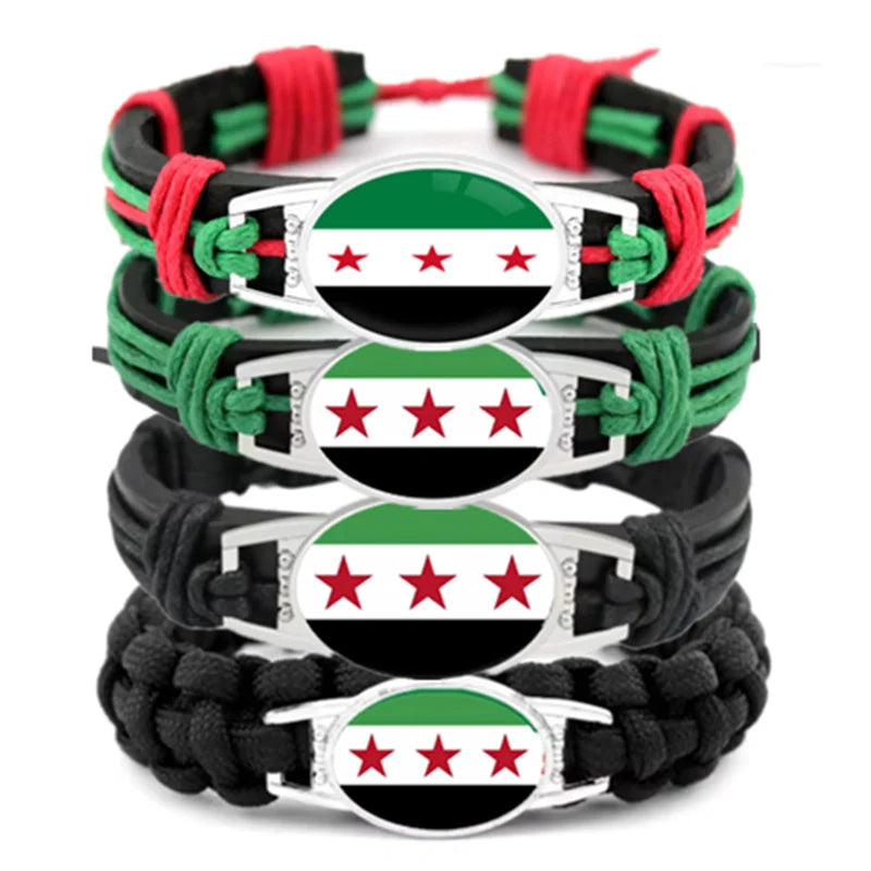 Syria Flag Handmade Bracelet