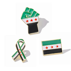 Syria Flag Brooch Syrian