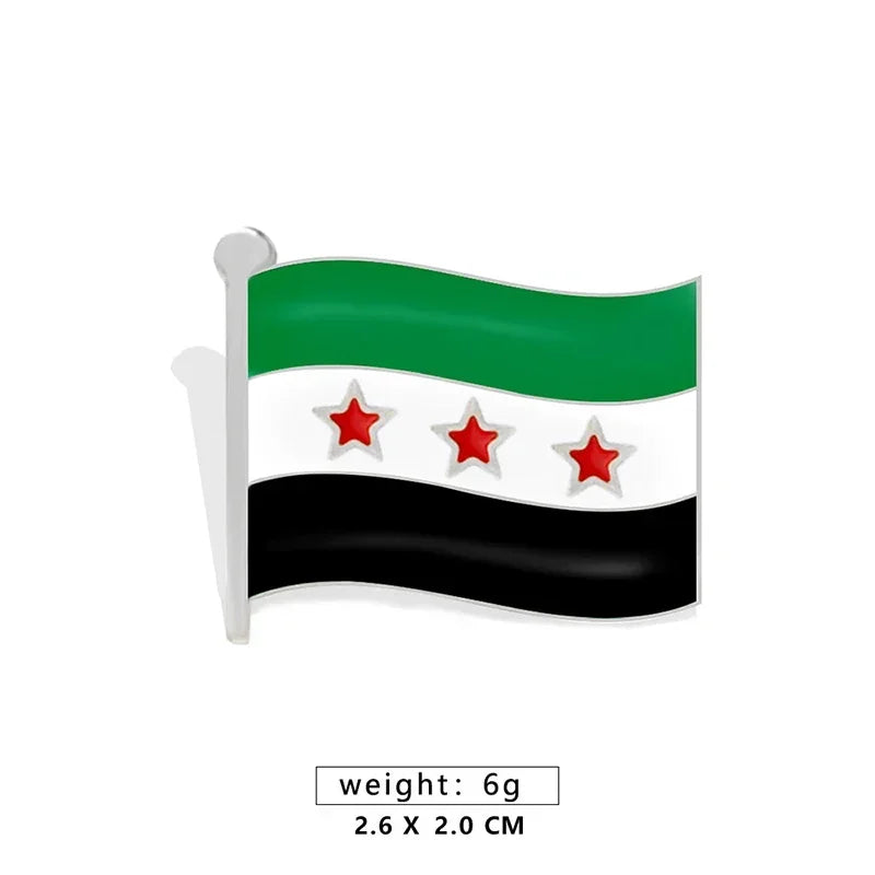 Syria Flag Brooch Syrian