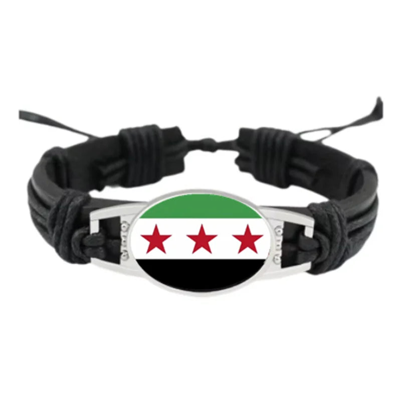 Syria Flag Handmade Bracelet