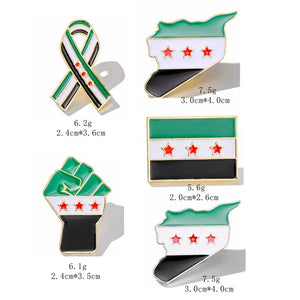 Syria Flag Brooch Syrian