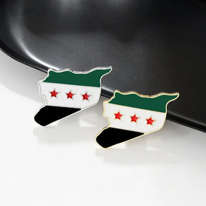 Syria Flag Brooch Syrian