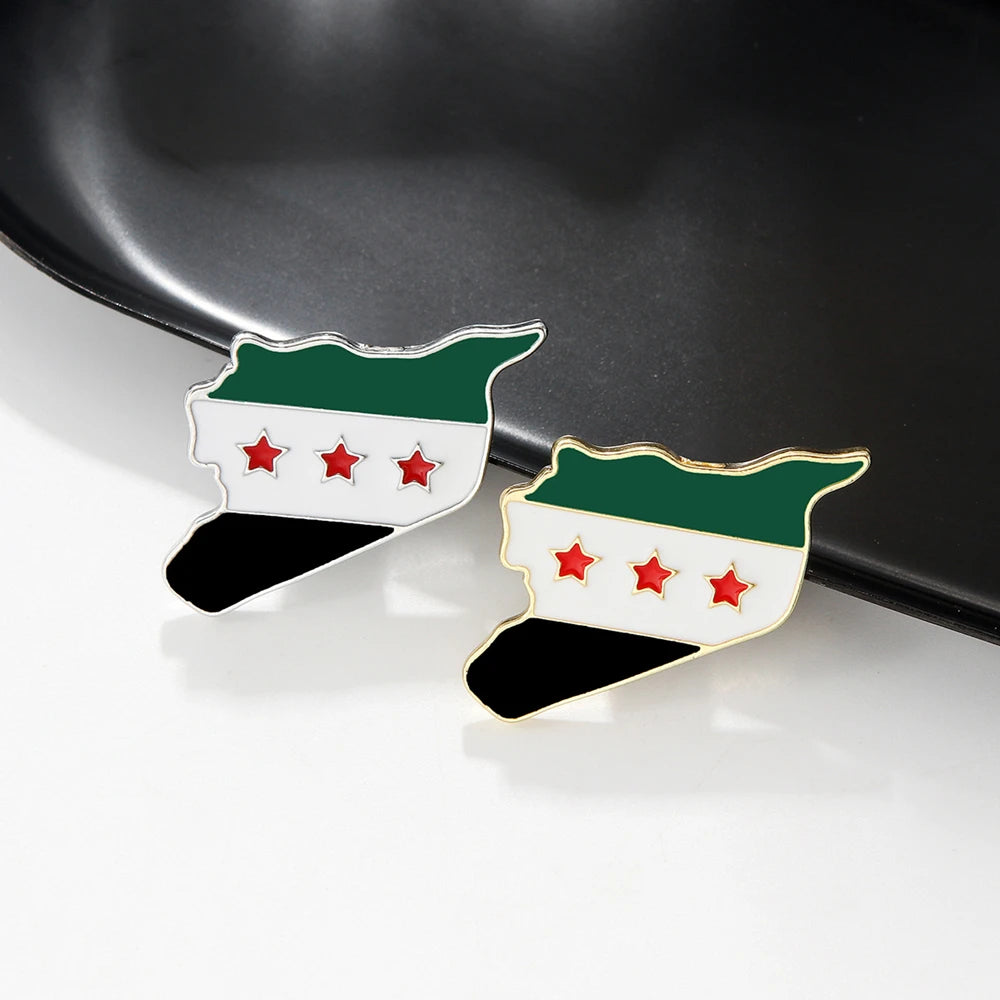 Syria Flag Brooch Syrian