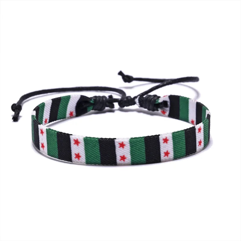 Syria Flag Handmade Braclet Striped