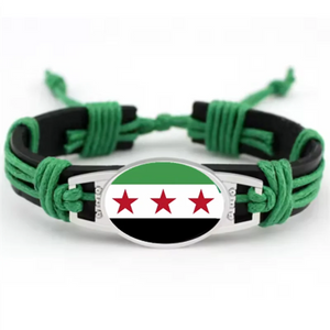 Syria Flag Handmade Bracelet