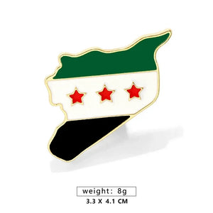 Syria Flag Brooch Syrian