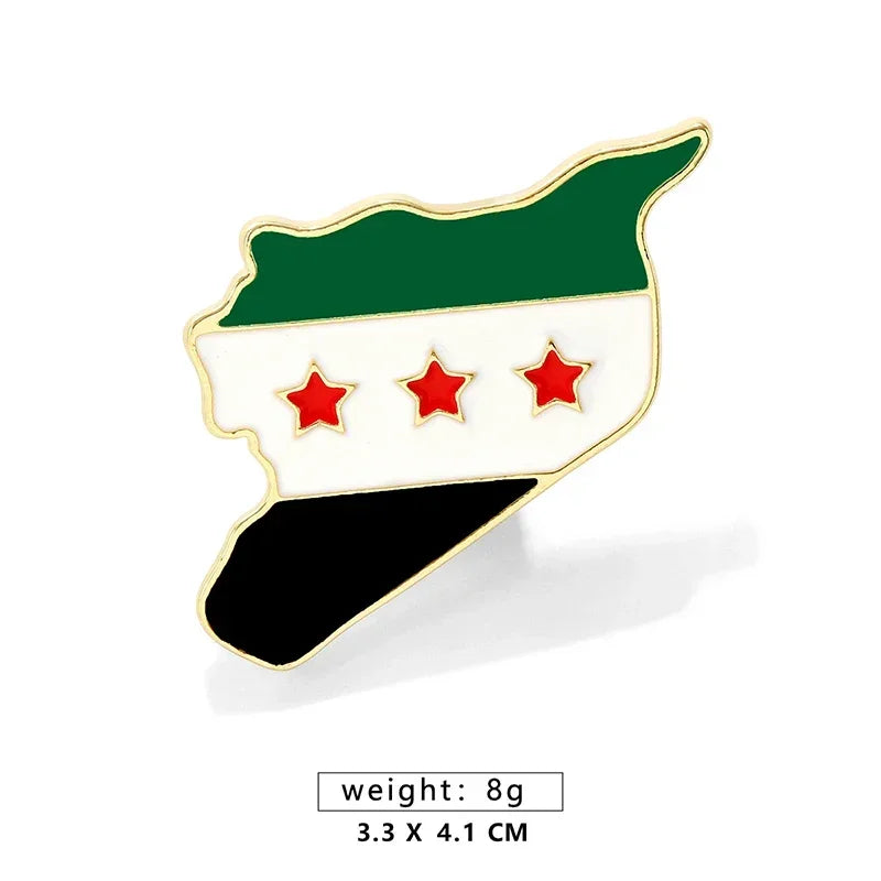 Syria Flag Brooch Syrian