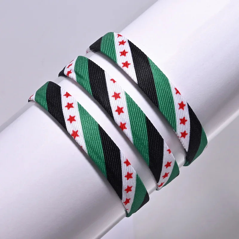 Syria Flag Handmade Braclet Striped