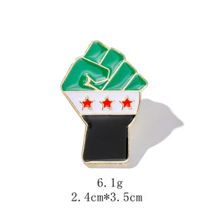 Syria Flag Brooch Syrian