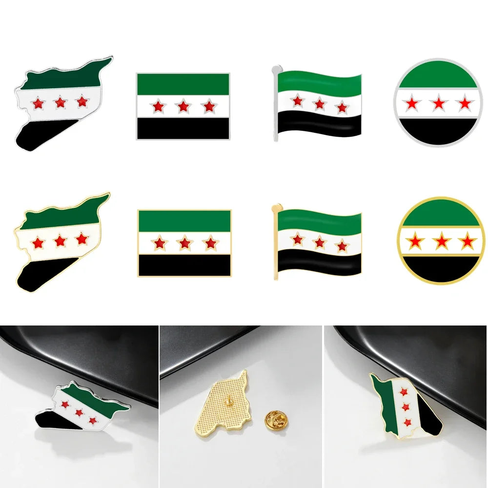Syria Flag Brooch Syrian