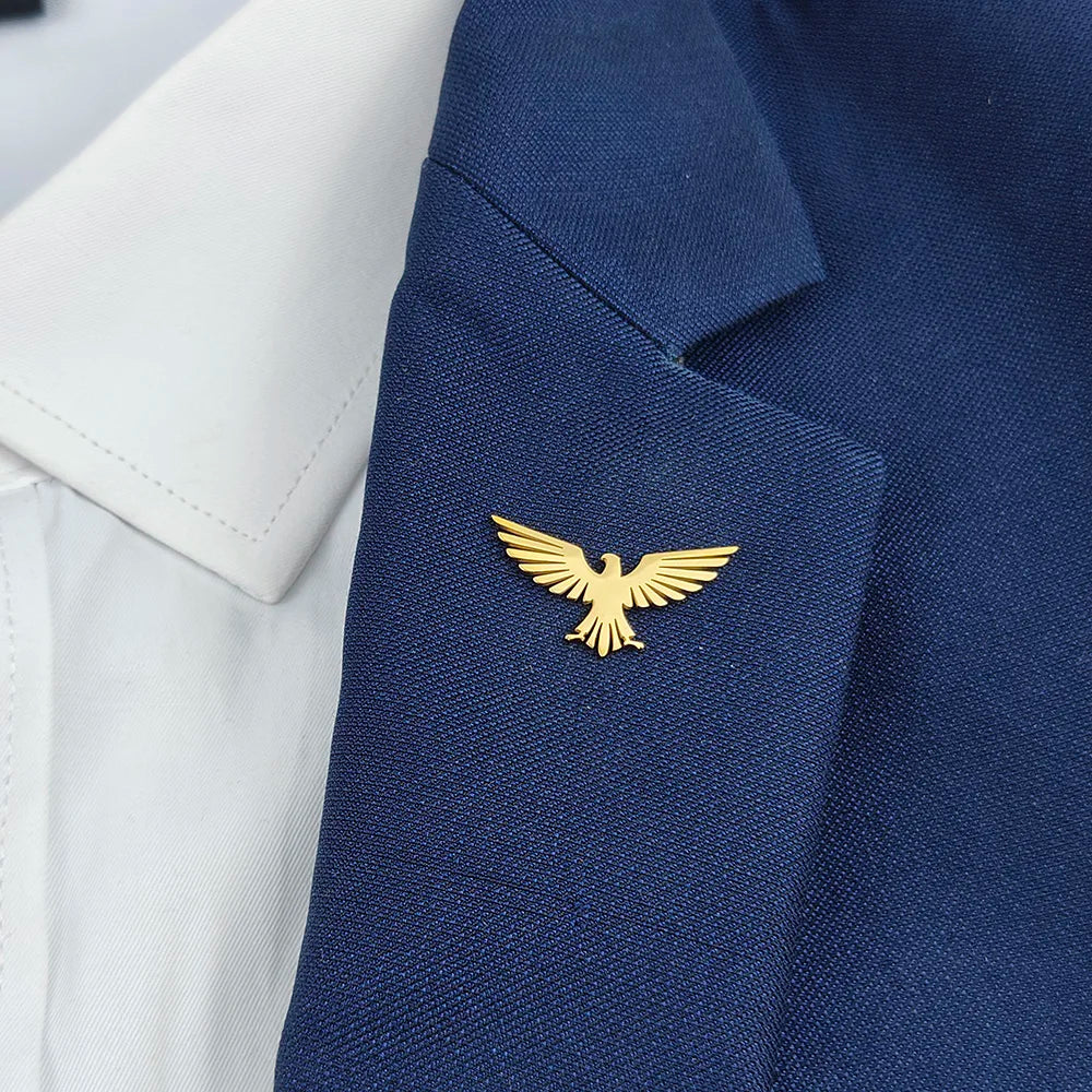 Eagle Stainless steel brooch