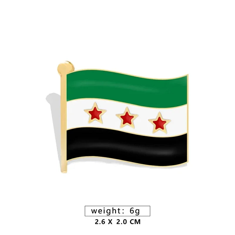 Syria Flag Brooch Syrian