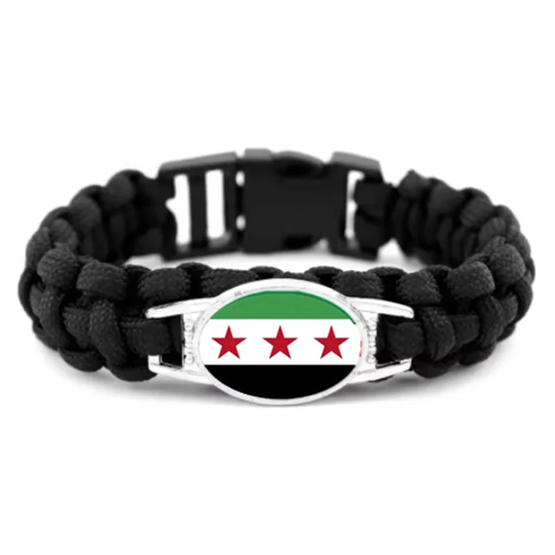 Syria Flag Handmade Bracelet
