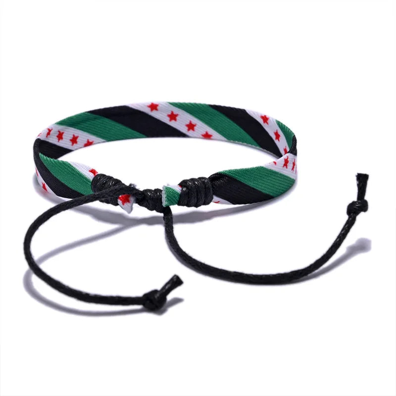 Syria Flag Handmade Braclet Striped