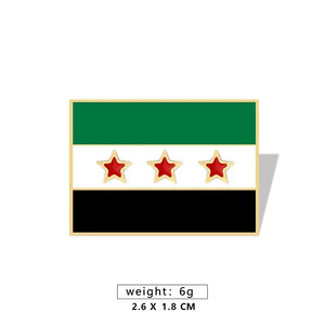 Syria Flag Brooch Syrian