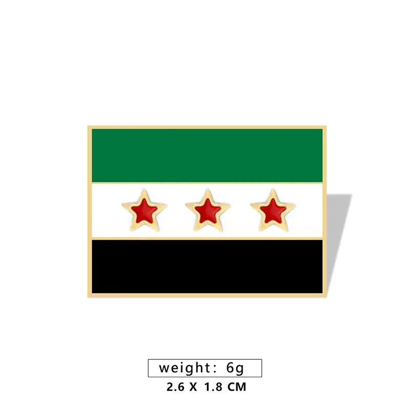 Syria Flag Brooch Syrian