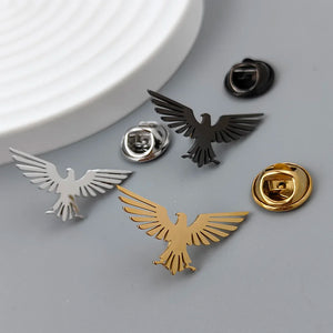 Eagle Stainless steel brooch